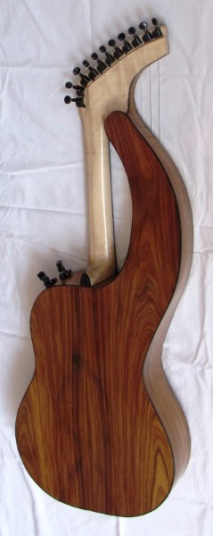 Harp guitar back